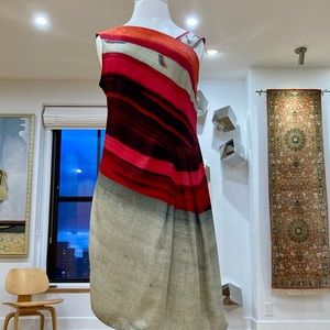 Rachel Roy, Abstract, one shoulder dress, Medium